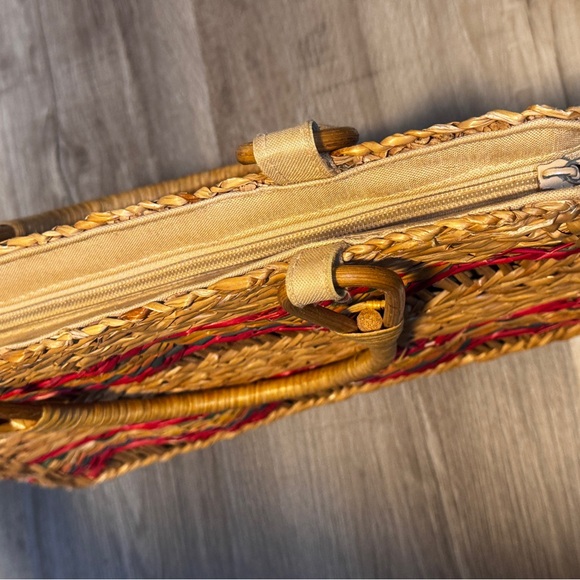 Artisan Woven Straw Tote with Colorful Accents - Picture 8 of 10